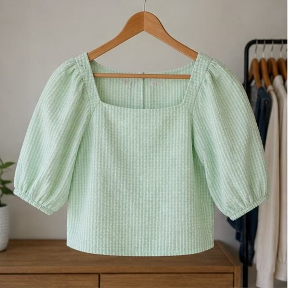 Ivory Lace Trim Top